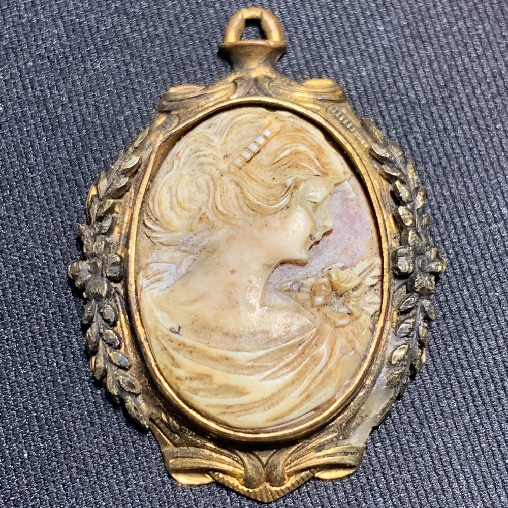 Antique Cameo pendant Incredible in person!